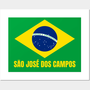 Sāo José dos Campos City in Brazil Flag Posters and Art